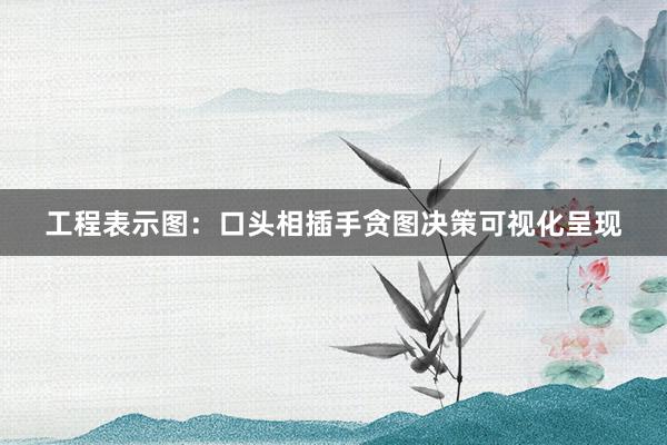工程表示图：口头相插手贪图决策可视化呈现